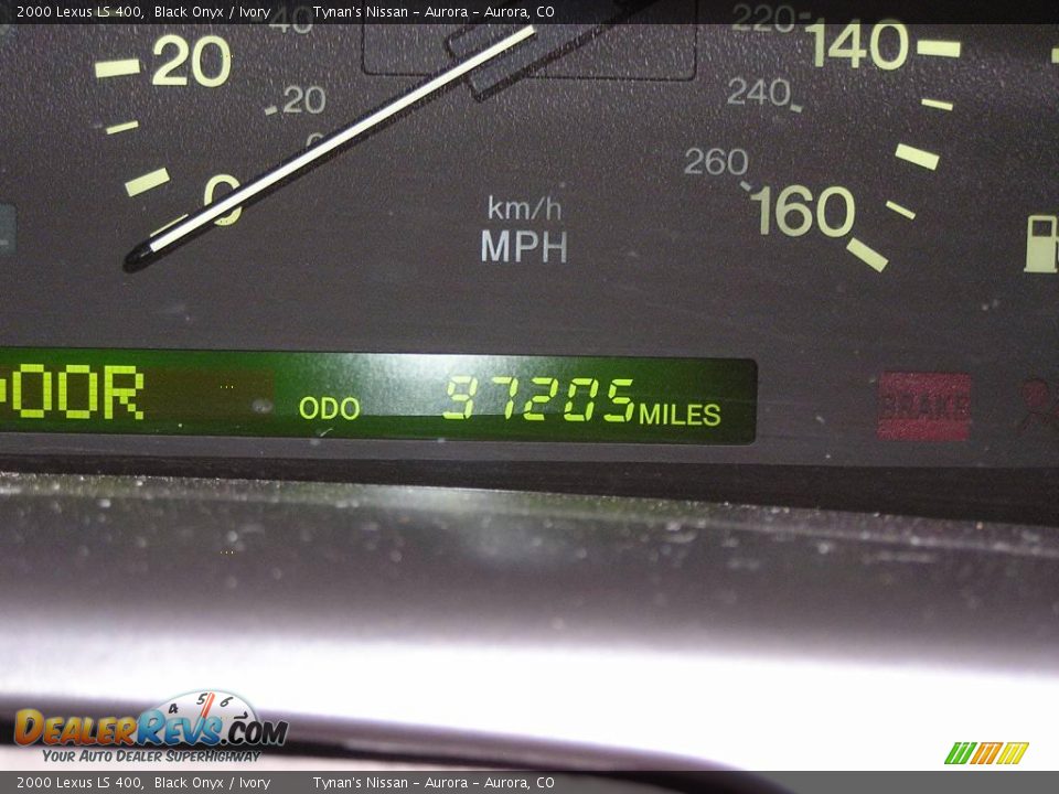 2000 Lexus LS 400 Black Onyx / Ivory Photo #20