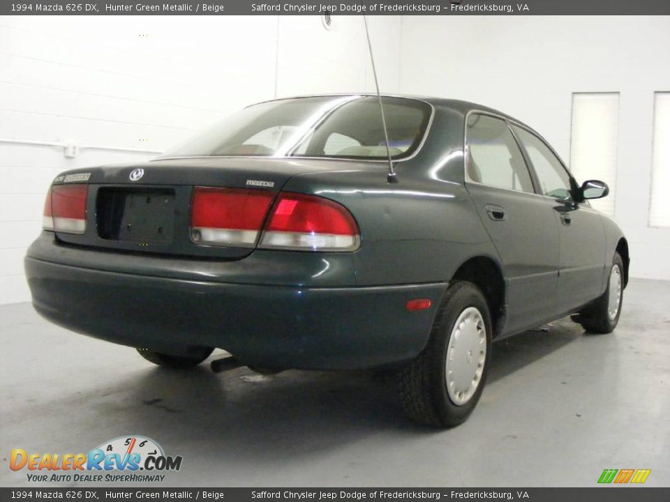 1994 Mazda 626 DX Hunter Green Metallic / Beige Photo #4