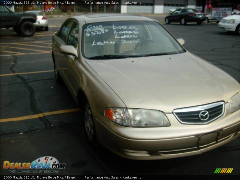 2000 Mazda 626 LX Mojave Beige Mica / Beige Photo #2