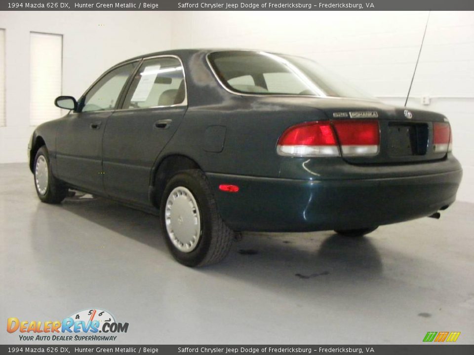 1994 Mazda 626 DX Hunter Green Metallic / Beige Photo #6