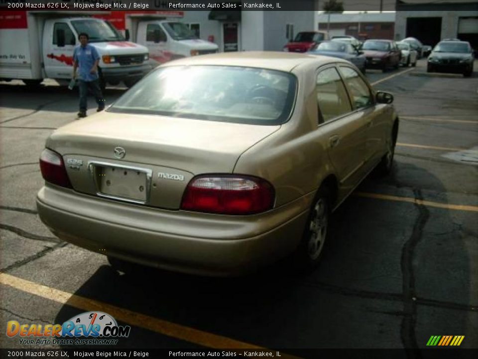 2000 Mazda 626 LX Mojave Beige Mica / Beige Photo #4