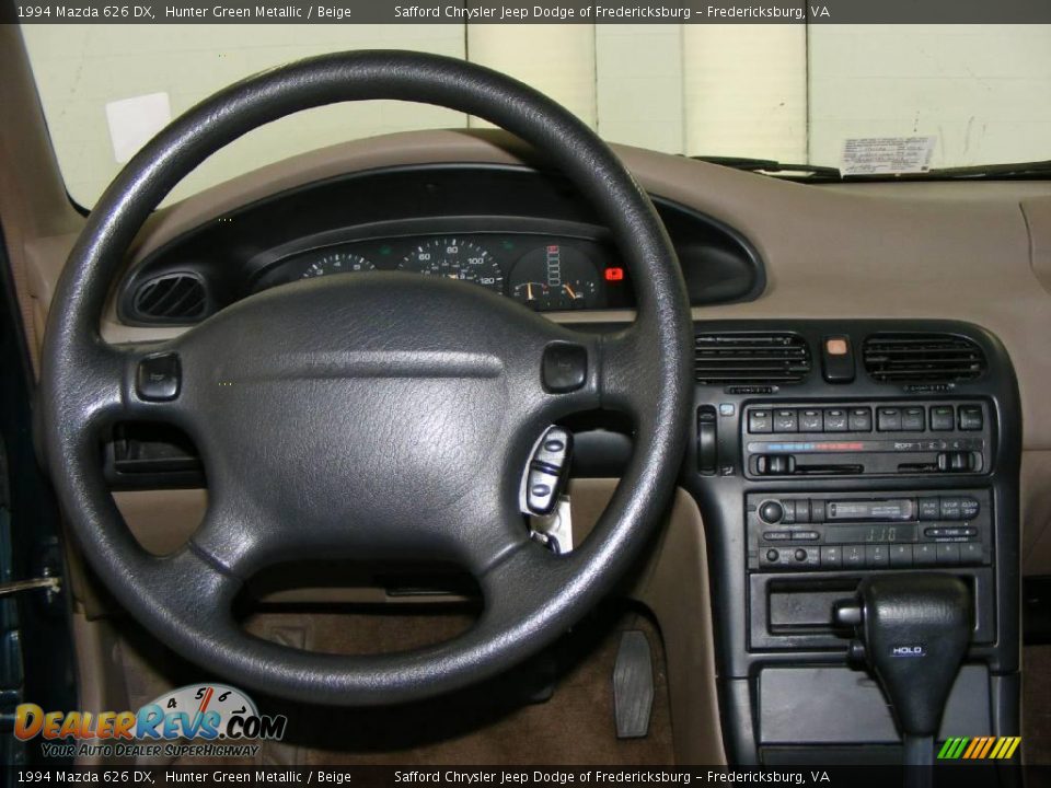 1994 Mazda 626 DX Hunter Green Metallic / Beige Photo #9