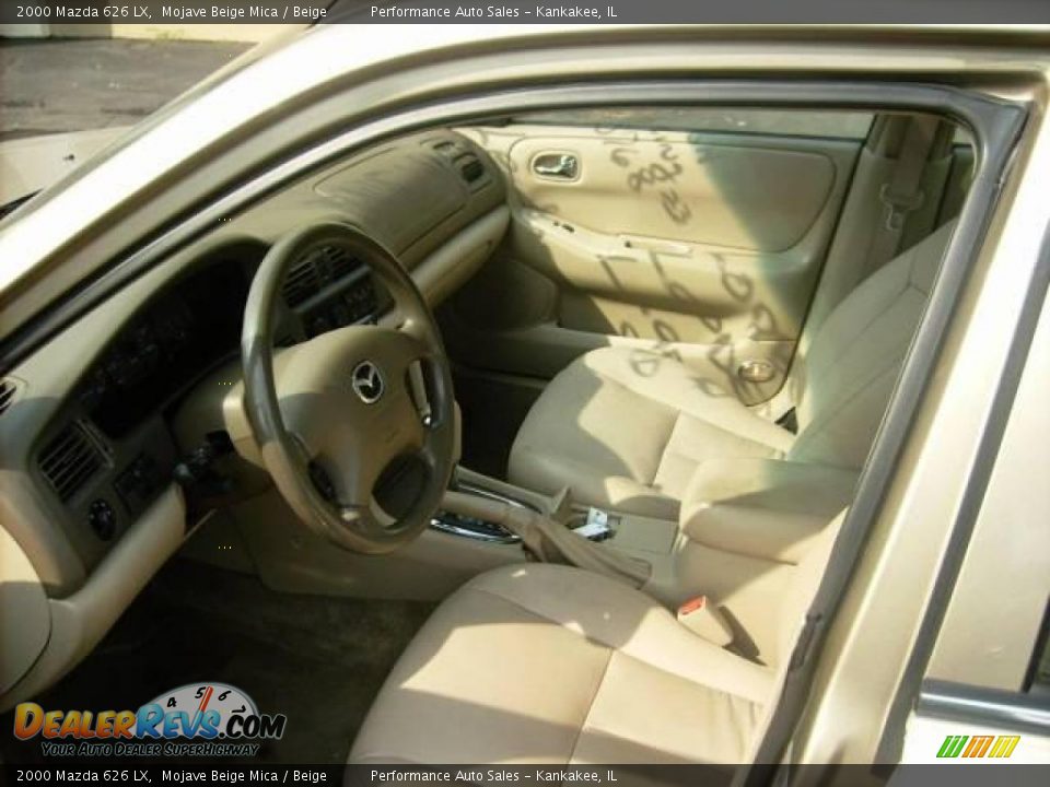2000 Mazda 626 LX Mojave Beige Mica / Beige Photo #8