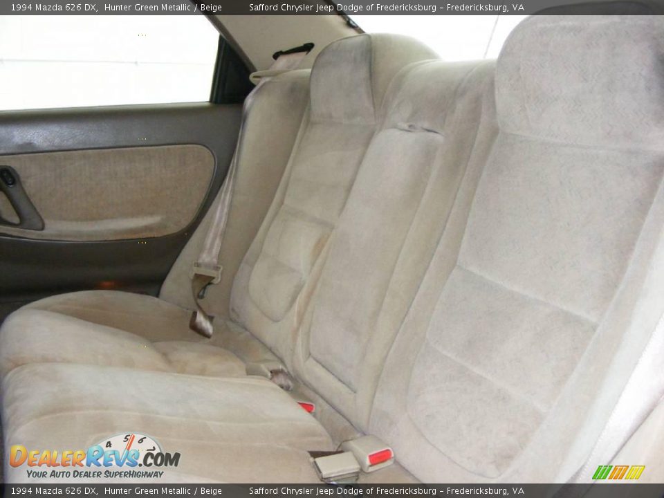 1994 Mazda 626 DX Hunter Green Metallic / Beige Photo #15