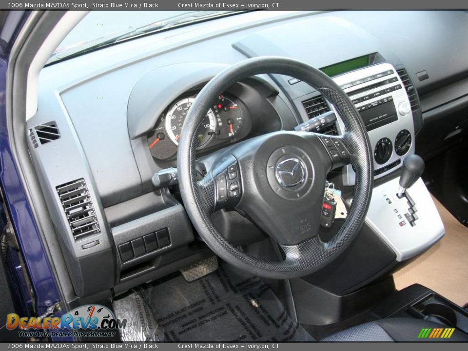 2006 Mazda MAZDA5 Sport Strato Blue Mica / Black Photo #11