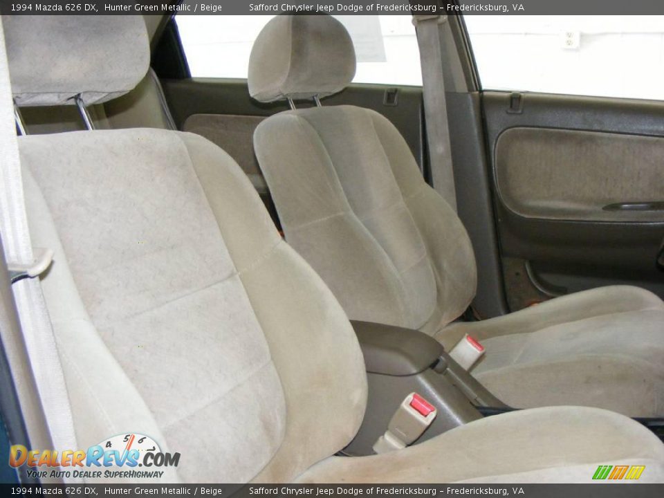 1994 Mazda 626 DX Hunter Green Metallic / Beige Photo #19