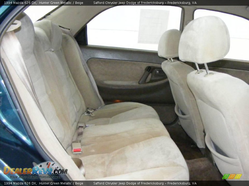 1994 Mazda 626 DX Hunter Green Metallic / Beige Photo #21