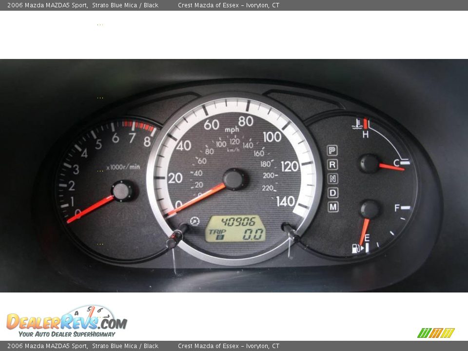 2006 Mazda MAZDA5 Sport Strato Blue Mica / Black Photo #18