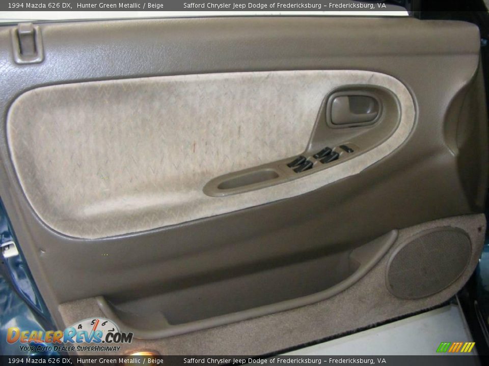 1994 Mazda 626 DX Hunter Green Metallic / Beige Photo #24