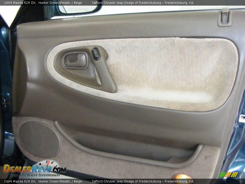 1994 Mazda 626 DX Hunter Green Metallic / Beige Photo #25