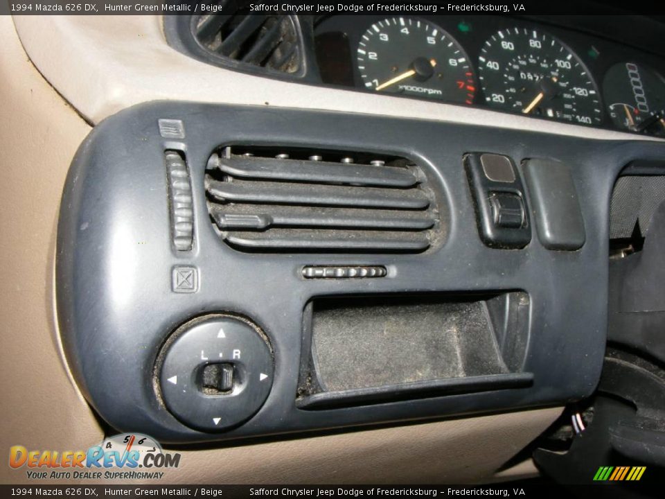 1994 Mazda 626 DX Hunter Green Metallic / Beige Photo #29