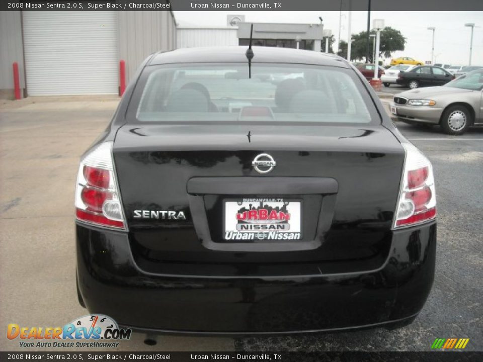 2008 Nissan Sentra 2.0 S Super Black / Charcoal/Steel Photo #5