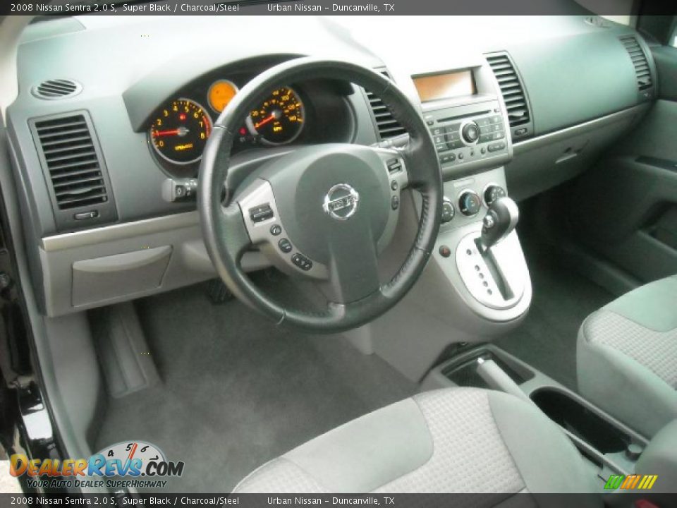 2008 Nissan Sentra 2.0 S Super Black / Charcoal/Steel Photo #10