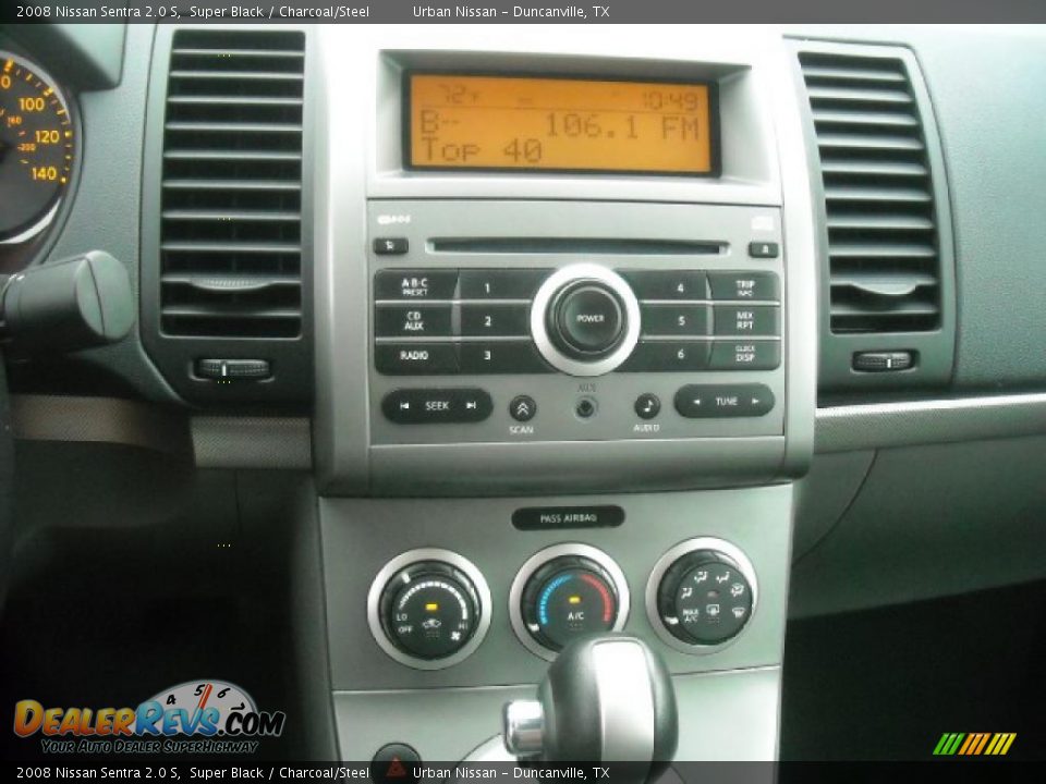 2008 Nissan Sentra 2.0 S Super Black / Charcoal/Steel Photo #11