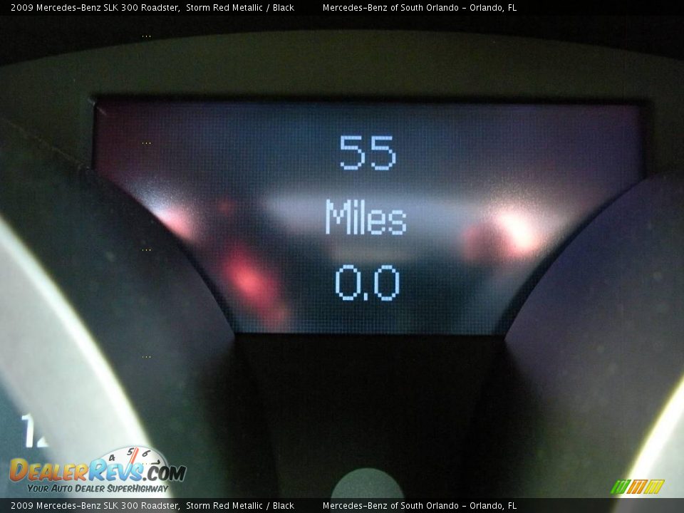 2009 Mercedes-Benz SLK 300 Roadster Storm Red Metallic / Black Photo #23