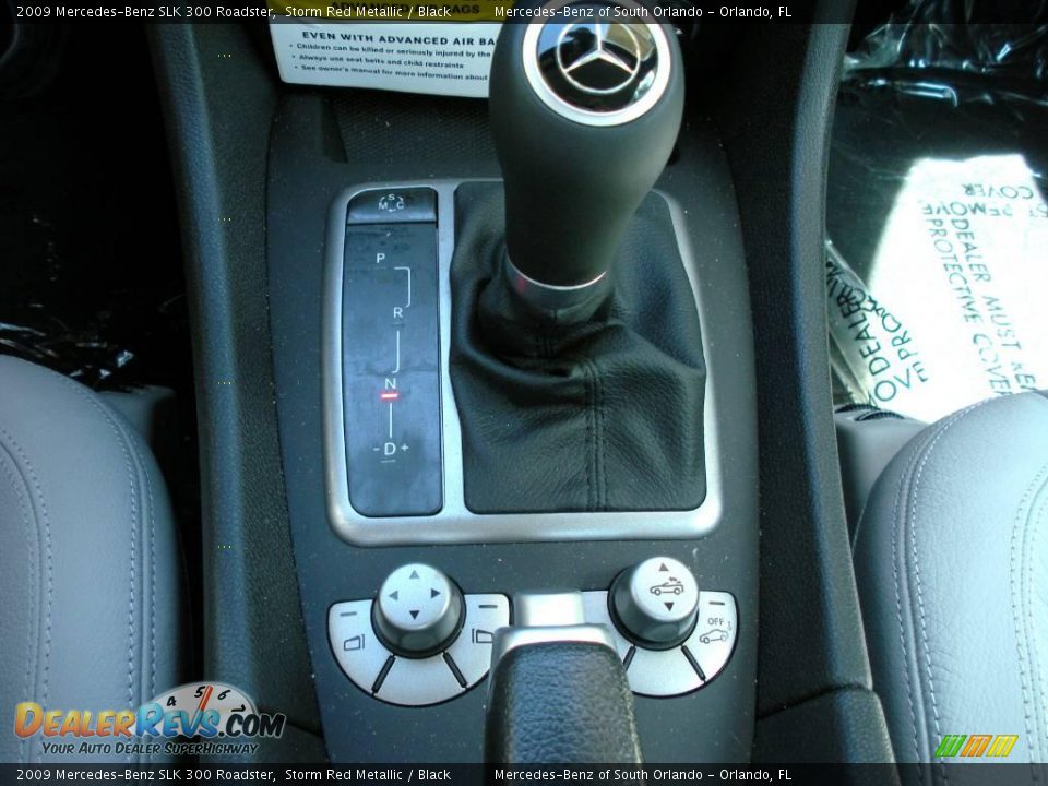 2009 Mercedes-Benz SLK 300 Roadster Storm Red Metallic / Black Photo #25
