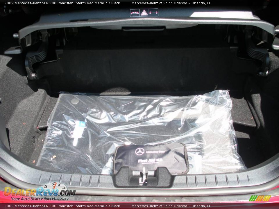 2009 Mercedes-Benz SLK 300 Roadster Storm Red Metallic / Black Photo #26