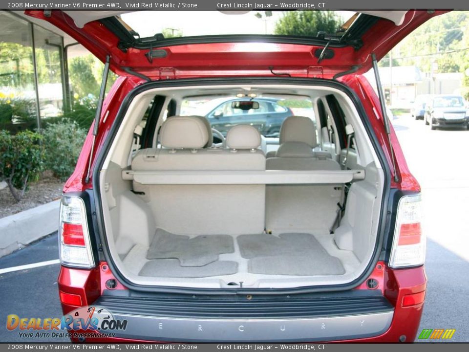 2008 Mercury Mariner V6 Premier 4WD Vivid Red Metallic / Stone Photo #7