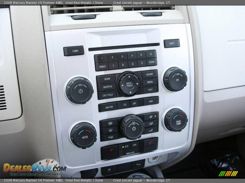 2008 Mercury Mariner V6 Premier 4WD Vivid Red Metallic / Stone Photo #14