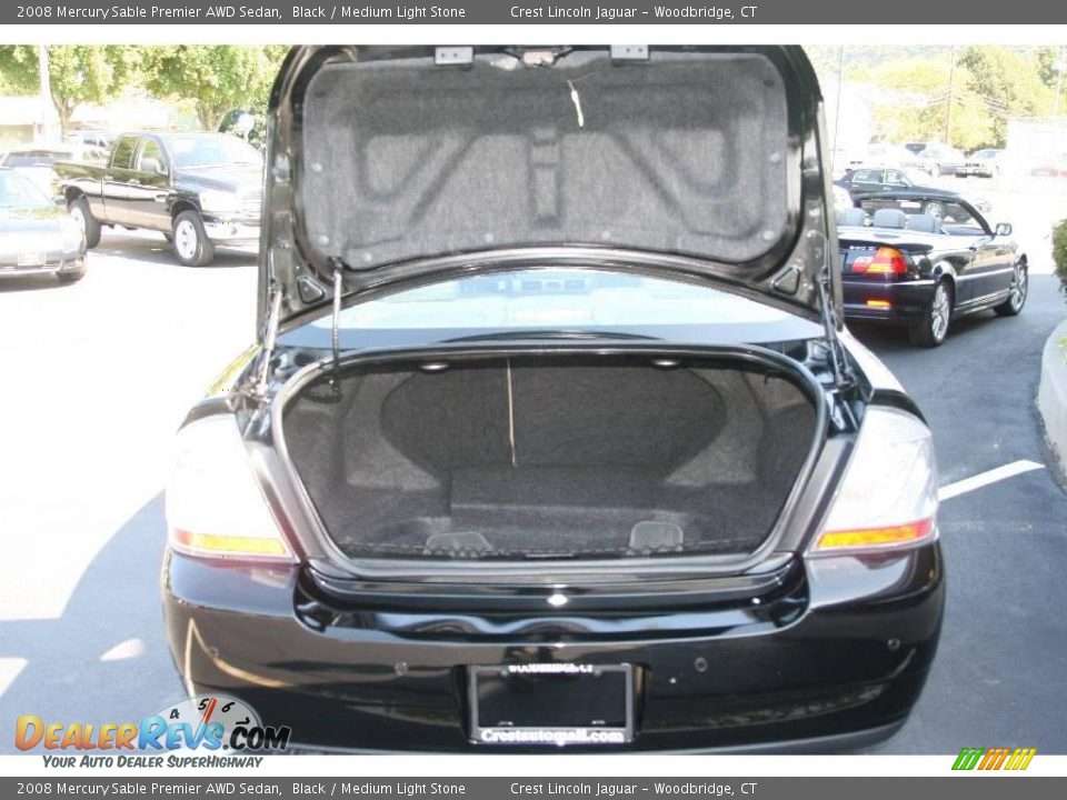 2008 Mercury Sable Premier AWD Sedan Black / Medium Light Stone Photo #6