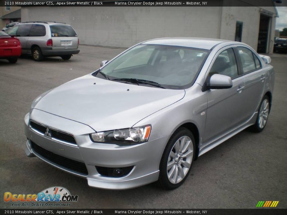 2010 Mitsubishi Lancer GTS Apex Silver Metallic / Black Photo #1