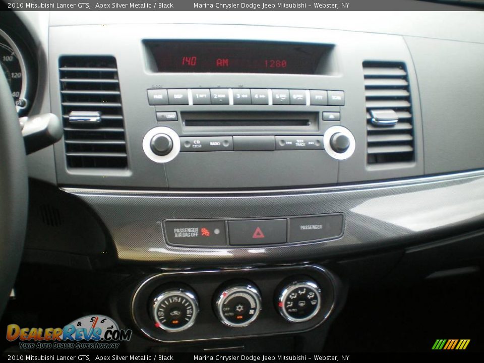 2010 Mitsubishi Lancer GTS Apex Silver Metallic / Black Photo #6