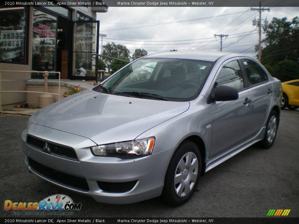 2010 Mitsubishi Lancer DE Apex Silver Metallic / Black Photo #1