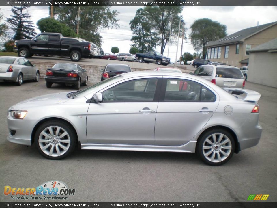 2010 Mitsubishi Lancer GTS Apex Silver Metallic / Black Photo #7