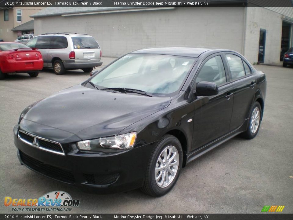 2010 Mitsubishi Lancer ES Tarmac Black Pearl / Black Photo #1