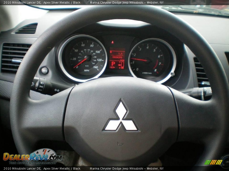 2010 Mitsubishi Lancer DE Apex Silver Metallic / Black Photo #5