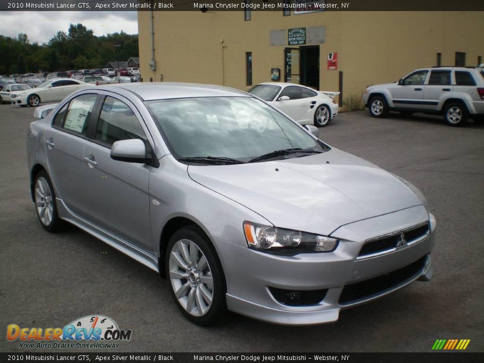 2010 Mitsubishi Lancer GTS Apex Silver Metallic / Black Photo #12