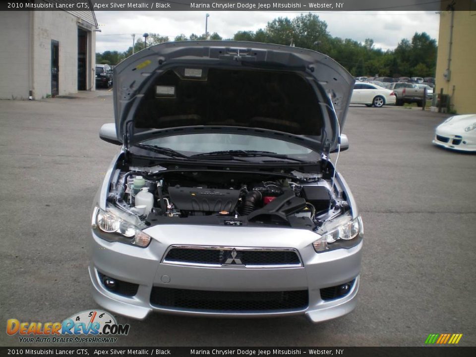 2010 Mitsubishi Lancer GTS Apex Silver Metallic / Black Photo #14