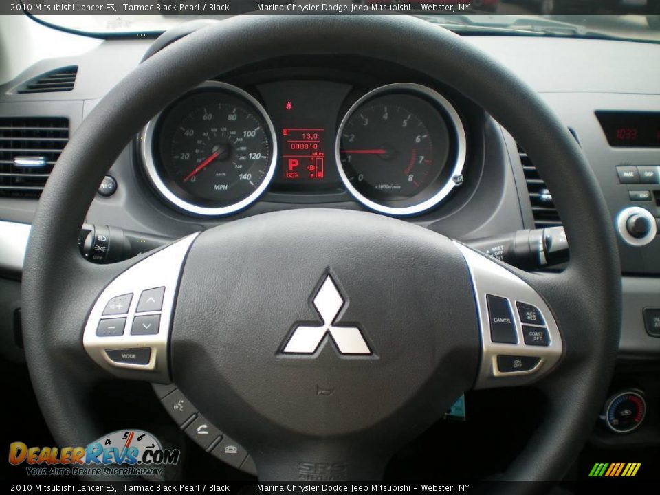 2010 Mitsubishi Lancer ES Tarmac Black Pearl / Black Photo #6