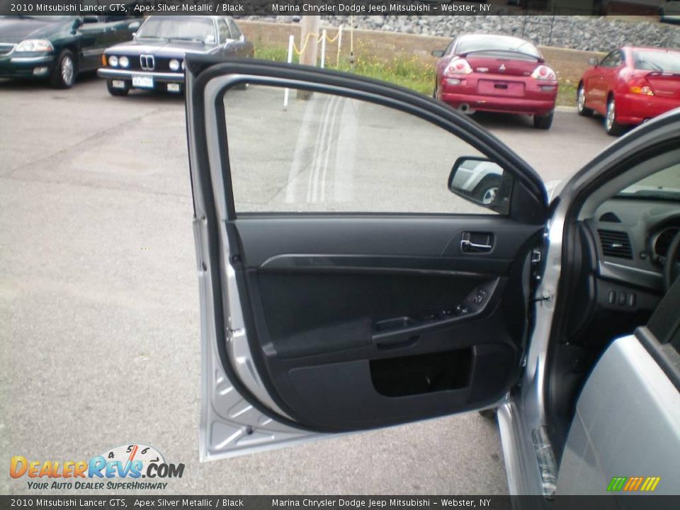 2010 Mitsubishi Lancer GTS Apex Silver Metallic / Black Photo #16