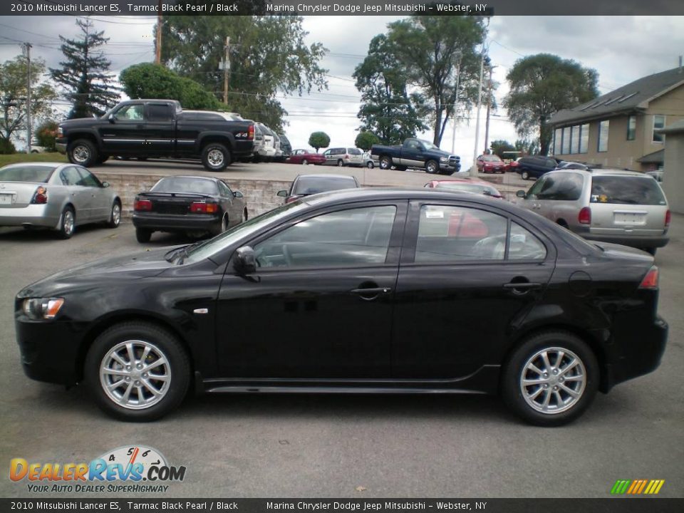 2010 Mitsubishi Lancer ES Tarmac Black Pearl / Black Photo #7