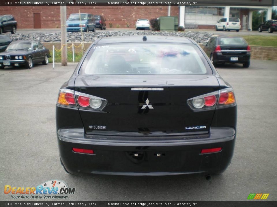 2010 Mitsubishi Lancer ES Tarmac Black Pearl / Black Photo #9
