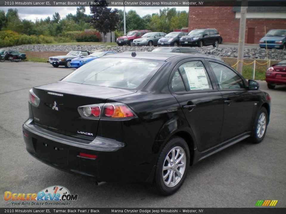 2010 Mitsubishi Lancer ES Tarmac Black Pearl / Black Photo #10
