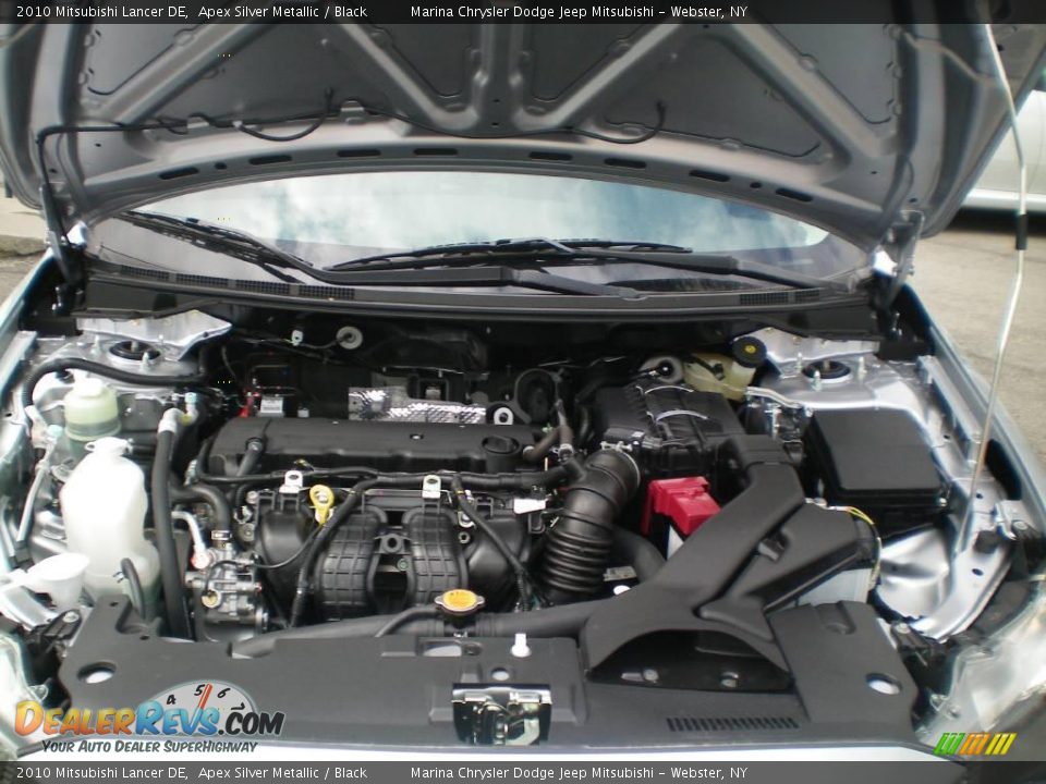 2010 Mitsubishi Lancer DE Apex Silver Metallic / Black Photo #14