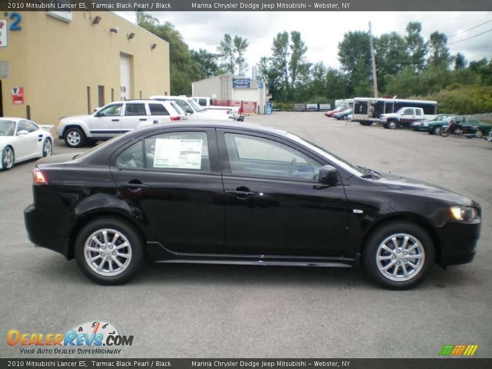 2010 Mitsubishi Lancer ES Tarmac Black Pearl / Black Photo #11