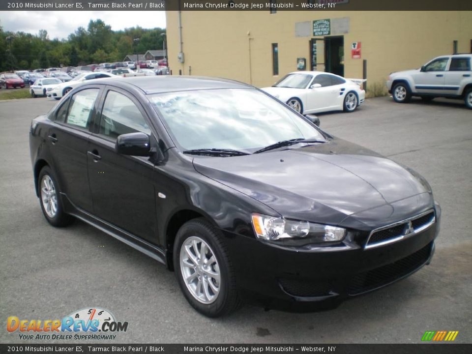 2010 Mitsubishi Lancer ES Tarmac Black Pearl / Black Photo #12