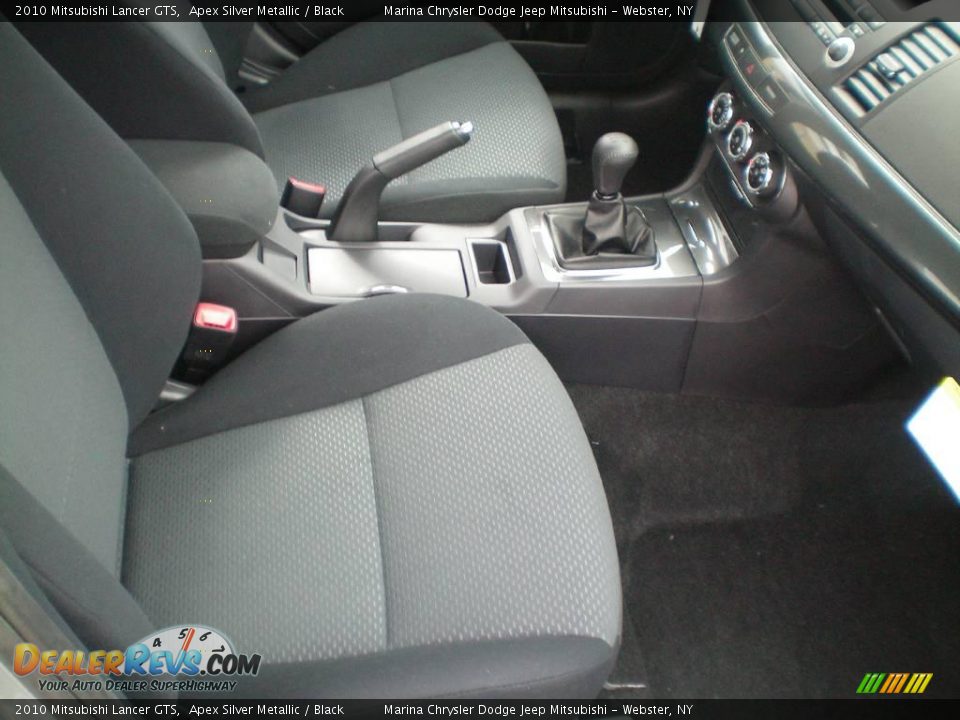 2010 Mitsubishi Lancer GTS Apex Silver Metallic / Black Photo #23