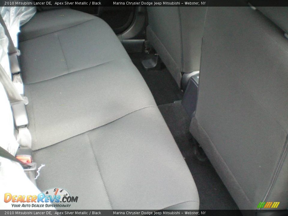 2010 Mitsubishi Lancer DE Apex Silver Metallic / Black Photo #20
