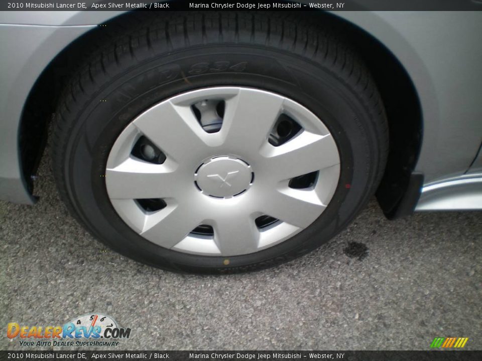 2010 Mitsubishi Lancer DE Apex Silver Metallic / Black Photo #23