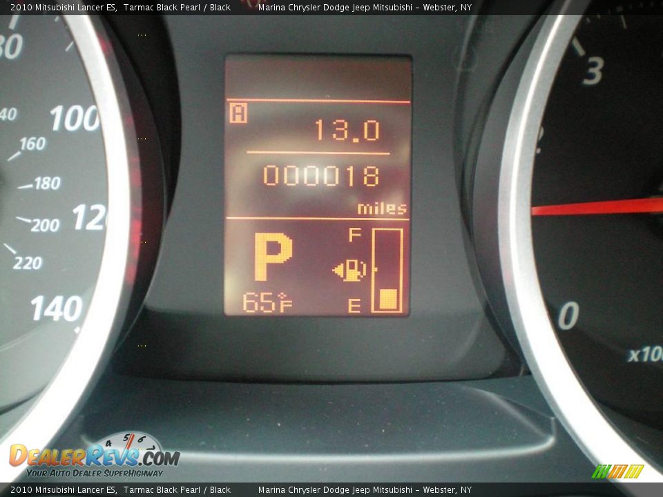 2010 Mitsubishi Lancer ES Tarmac Black Pearl / Black Photo #26