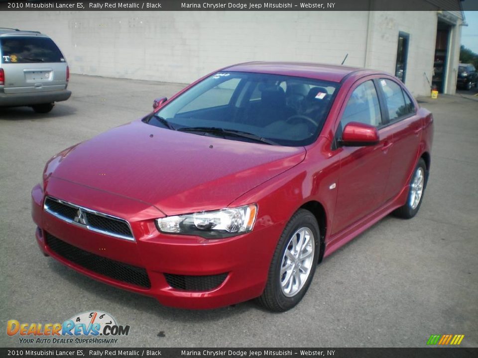 2010 Mitsubishi Lancer ES Rally Red Metallic / Black Photo #1