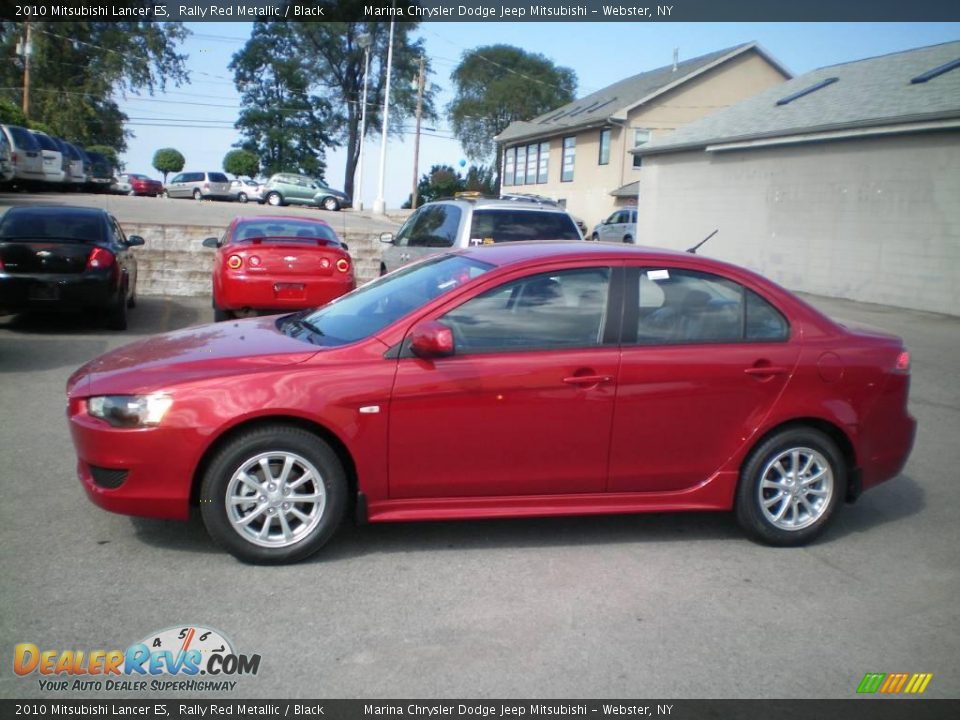 2010 Mitsubishi Lancer ES Rally Red Metallic / Black Photo #7