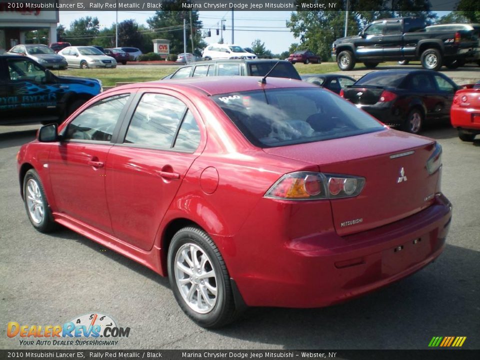 2010 Mitsubishi Lancer ES Rally Red Metallic / Black Photo #8