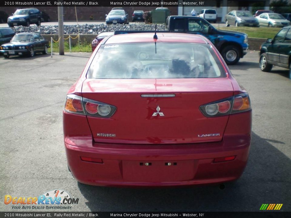 2010 Mitsubishi Lancer ES Rally Red Metallic / Black Photo #9