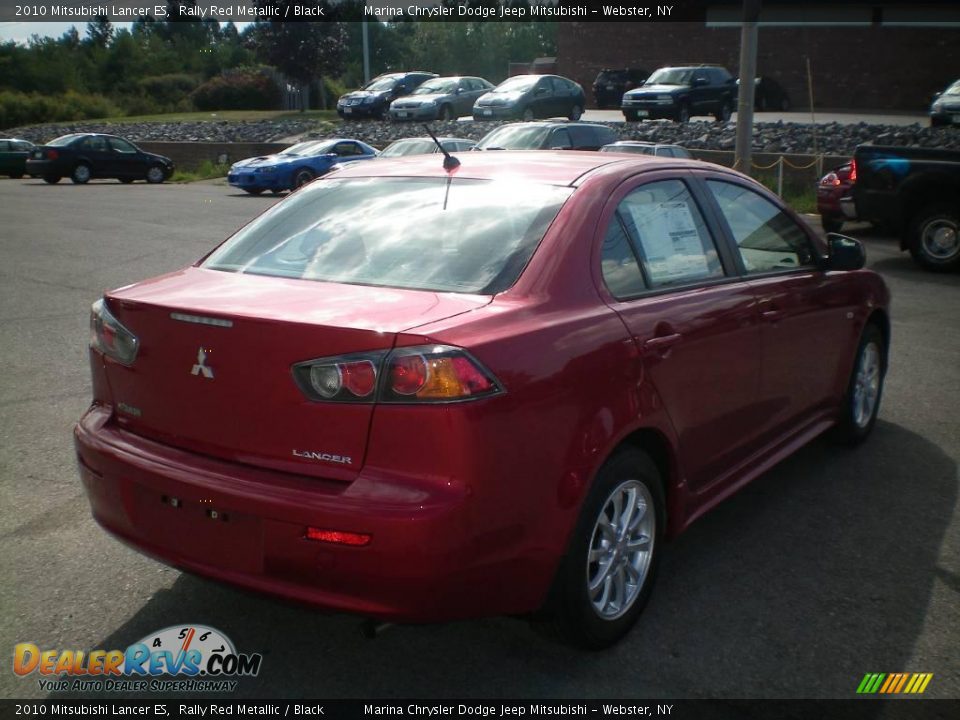 2010 Mitsubishi Lancer ES Rally Red Metallic / Black Photo #10