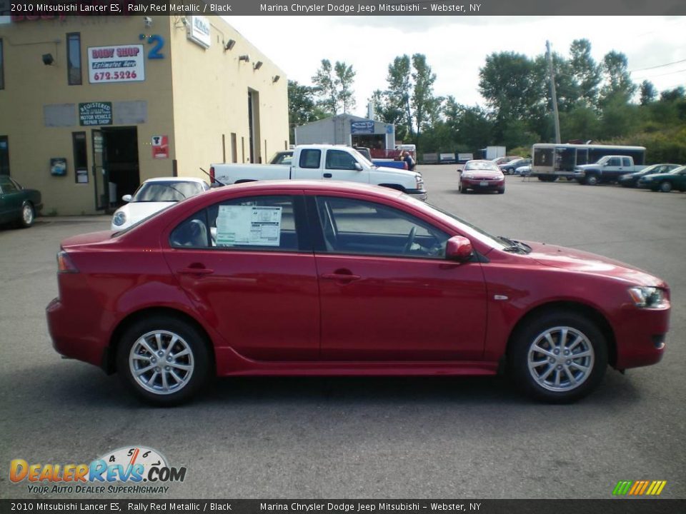 2010 Mitsubishi Lancer ES Rally Red Metallic / Black Photo #11